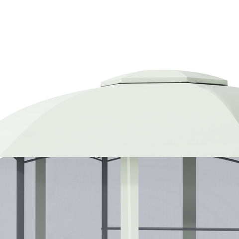 Rootz Gazebo - Party Tent - Garden Gazebo - Party Gazebo - Steel/Polyester - Grey - 4L x 4.7W x 2.8H m