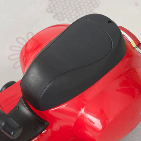 Rootz Vespa - Electric Motorcycle - Children's Motorcycle - Electric Vehicle - LED Light - Red - 66.5 x 38 x 52 cm