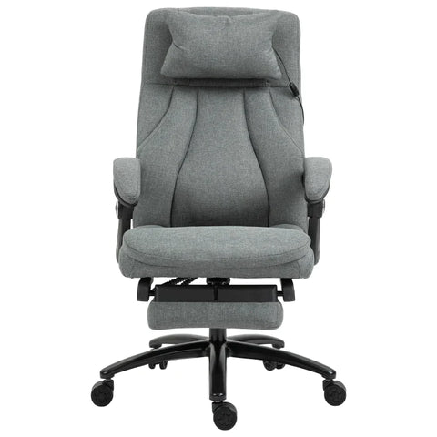 Rootz Office Chair - Massage Chair - Executive Chair - Gaming Chair - Swivel Chair - Gray - 60 x 68 x 109-117 cm