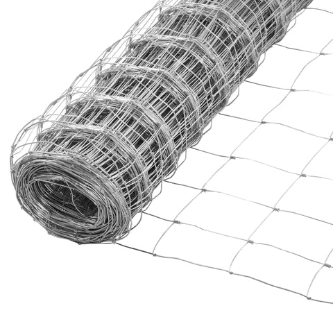 Rootz Chain Link Fence - Roll Mesh - Thick Steel - 52 x 1 m