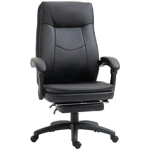 Rootz Office Chair - Ergonomic Office Chair - Executive Chair - Padded Backrest - Black - 64 x 64 x 112-120 cm