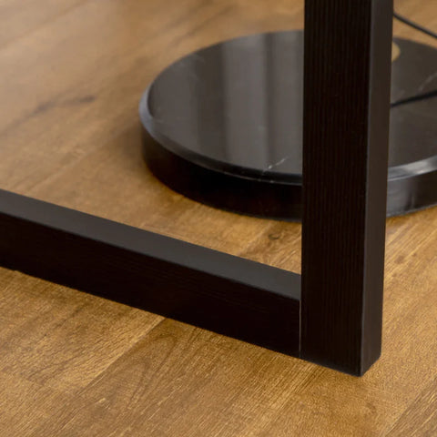 Rootz Industrial Design Desk - 1 Drawer - 1 Compartment -  Workspace organization - Home - Office - Brown + Black - 110 cm x 50 cm x 76 cm