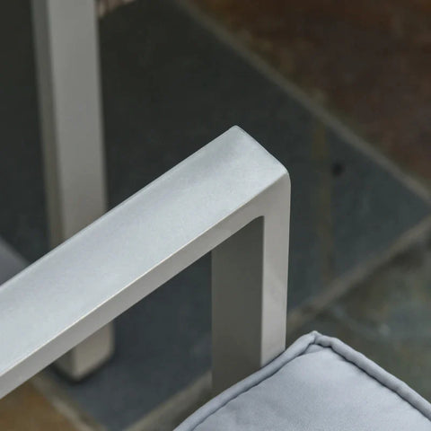 Rootz Garden Furniture Set - 4pc Rattan Furniture - Single Sofa Arm Chairs - Bench With Cushions - Coffee Table - Garden Furniture - Backyard Seating - Stylish And Comfort - Grey