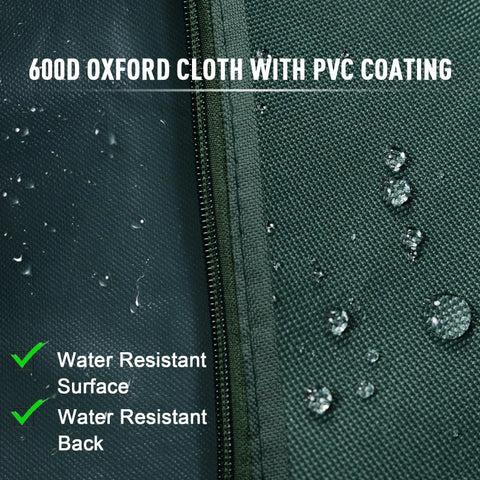 Rootz Swing Chair Cover - Garden Swing Cover - Protective Cover - Waterproof - Green - 205 x 124 x 164 cm