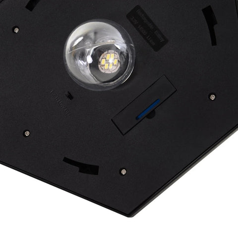 Rootz Garden Light - Solar LED Garden Lantern - Lantern - LED Lamp Post - Plastic - Black