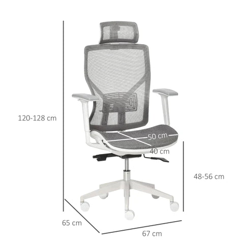 Rootz Office Chair - Gaming Chair - Computer Chair - Swivel Chair - 67 cm x 65 cm x 128 cm