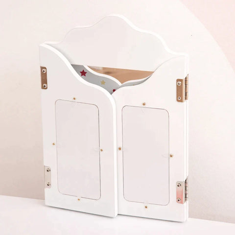 Rootz Children's Kitchen Playset - Children's Kitchen - Wooden Kitchen - Kitchen Toys - With Sink Pots Kitchen Gadgets - Wood/White - 82 x 65 x 87 cm