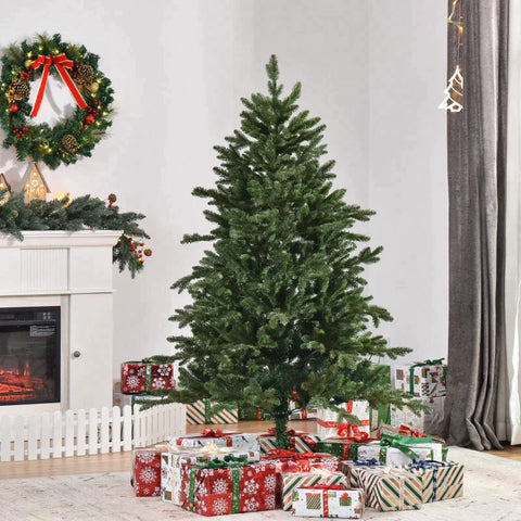 Rootz Christmas Tree - Artificial Christmas Tree - 1.5 M Christmas Tree - PVC PE - Metal - Green - Ø105 x 150 cm