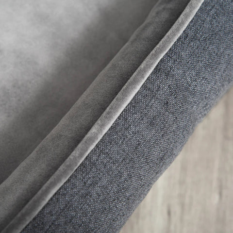 Rootz Hondenbed - Luxe Hondenbed - Hondenkussen - Hondenmatras - Dierenbed - Hoes Afneembaar en Wasbaar - Polyester - Grijs - 75 x 60 x 20 cm