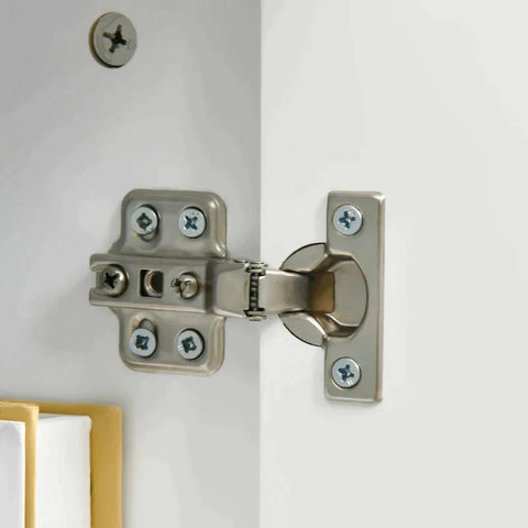 Rootz Sideboard - 2 Cabinets 1 Drawer - Height-adjustable Shelves - Dining Room - Kitchen - Living Room - White - 90 cm x 40 cm x 81.5 cm