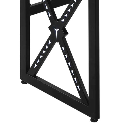 Rootz Gaming Table - Computer Desk - Monitor Shelf - PC Table - Office Desk - Black - 120 X 60 X 73 Cm