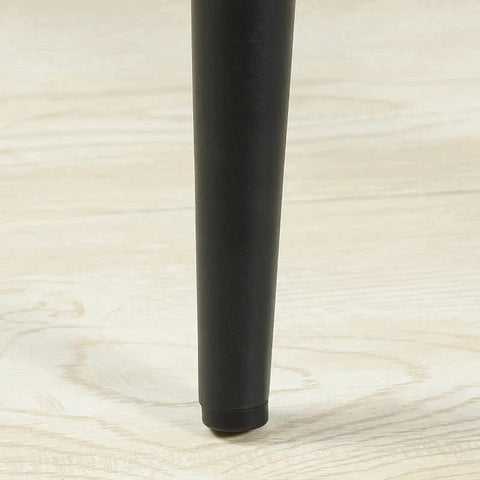 Rootz 2er-Set Barhocker im Retro-Design – Samt-Optik – inkl. Fußstütze – Grau – 50 cm x 53 cm x 94 cm