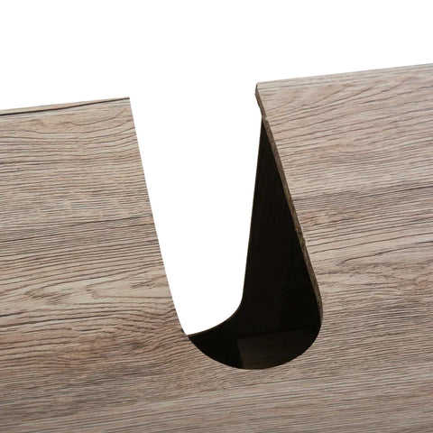 Rootz Cabinet - Washbasin Cabinet - Bathroom Cabinet - Bathroom Furniture - 2 Doors Cabinet - Gray/Oak - 60 x 30 x 59.8 cm