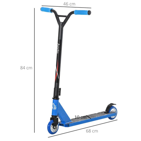 Rootz Stunt Scooter – Stunt Scooter für Kinder – Kick Scooter – Fun Scooter mit Deck-Gummigriffen – Aluminium – Blau – 68 x 46 x 84 cm
