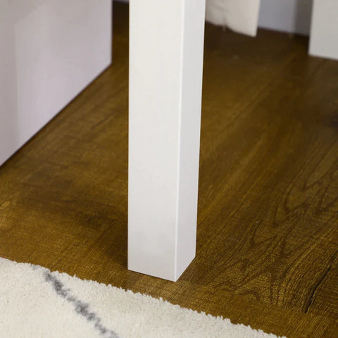 Rootz Desk - 2 Drawers - 2 Shelves - Cork Wall - MDF - White - 100 x 50 x 127 cm