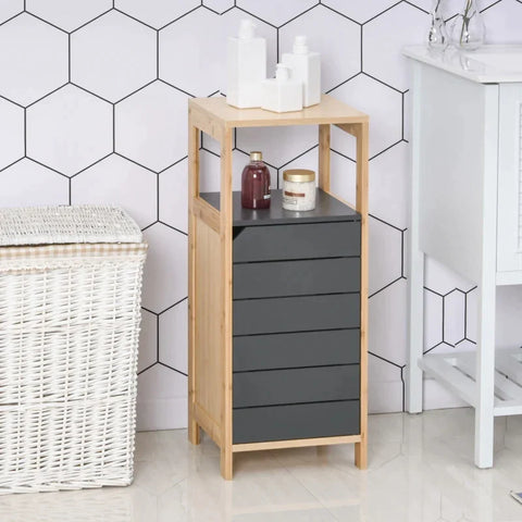 Rootz Bathroom Cabinet - Multi-function Cabinet - Cabinet - Adjustable Cabinet - Grey
