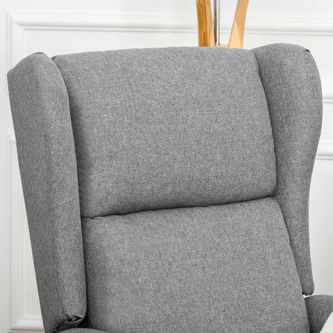 Rootz Stand-up Chair - TV Chair - Riser Chair - Electric Stand-up Chair - Electric Reclining Tv Chair - Remote Control TV Recliner - Stand-up Aid Armchair - Gray - 72.5 x 94 x 109cm