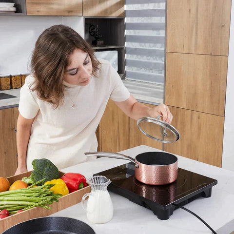 Rootz Induction Cooker - Induction Cooker With 8 Temperature Levels - Automatic Switch-off - Black