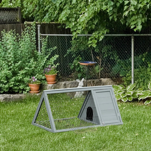 Rootz Kleindierenhok - Kleindierenhok - Konijnenhok - Dierenkooi - Grijs