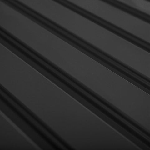 Rootz Garbage Can Box - Device Box - Garbage Box Storer For 2 Garbage Cans - Lockable - Steel - Black - 178.5 x 104.5 x 128.5/113 cm