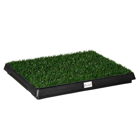 Rootz Puppy Toilet - Dog Toilet - Dog Training Mat Artificial Grass Toilet  - Plastic - Green/Black - 63 x 51 x 6 cm