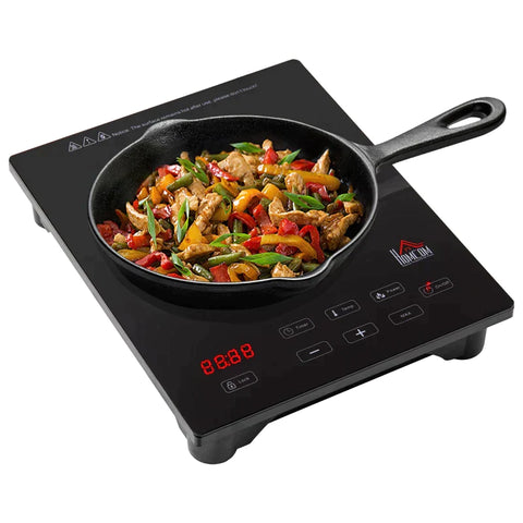 Rootz Induction Cooker - Induction Cooker With 8 Temperature Levels - Automatic Switch-off - Black