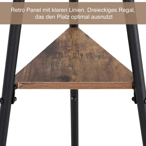 Rootz Coat Stand - Clothes Stand - 6 Hooks - Metal - Black - 32.5 x 45.5 x 182 cm