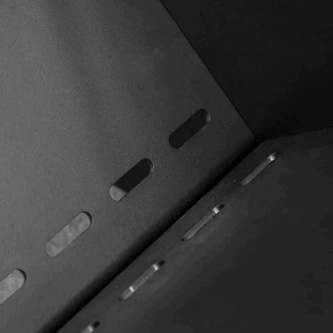 Rootz Fire Bowl - Removable - Pluggable - Fire Pit For Garden - Camping - BBQ - Steel -  Black - 50 x 50 x 30 cm