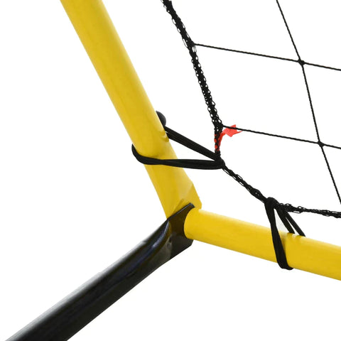 Rootz Soccer Goal - Soccer Net - Soccer Rebounder Goal - Rebound Wall Net - Soccer Rebound Wall - Yellow/Black - 184 x 63 x 123 cm