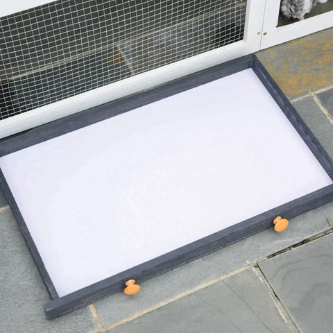 Rootz Kleintierstall – Kaninchenstall – Haustierhaus – Hasenstall – Käfig klein – Tierlebensraum – Holz – Weiß/Grün