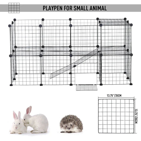 Rootz Pet playpen - Small Animal Playpen - Playpen - Puppy Playpen - Indoor Playpen
