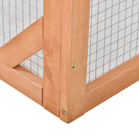 Rootz Small Animal Hutch - Small Animal Cage - Rabbit Hutch - Small Animal House - Wood -  Natural/Green