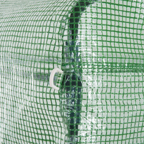 Rootz Greenhouse - Polykas - Inloop Poly Tunnel - Met 6 Ramen - Vorstbeveiliging - Donkergroen - 4.5L x 3B x 2H m