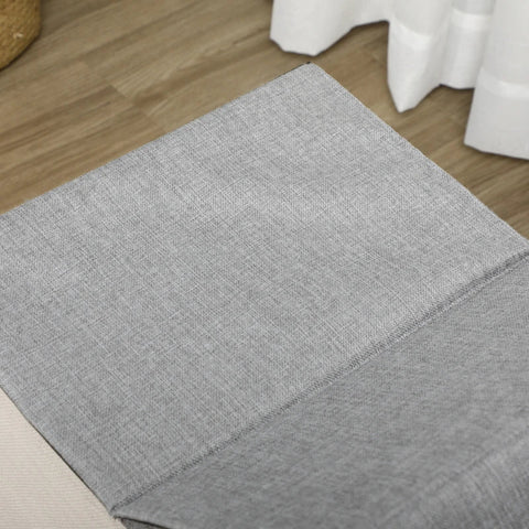 Rootz Cat House With Scratching Surface - Including Play Ball - Cat Cave - Imitation Linen - Brown + White + Beige - 65 cm x 41 cm x 45.5 H cm