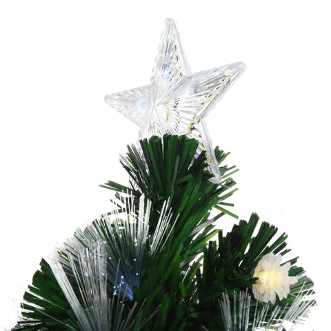Rootz Kerstboom - Kunstkerstboom - Met Afstandsbediening - LED Verlichting Kerstboom - Groen/Wit - Ø75 x 150 cm