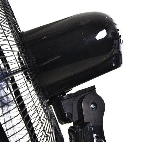 Rootz Standventilator – Schwenkventilator – Ventilator mit Fernbedienung – höhenverstellbarer Ventilator – 3 Geschwindigkeitsstufen – Metall – Schwarz