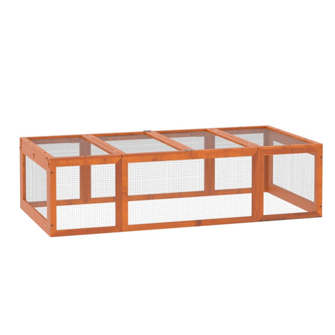Rootz Tierstall – Kleintierstall – Kleintiergehege – zu öffnen – 180 L x 90 B x 48 H cm