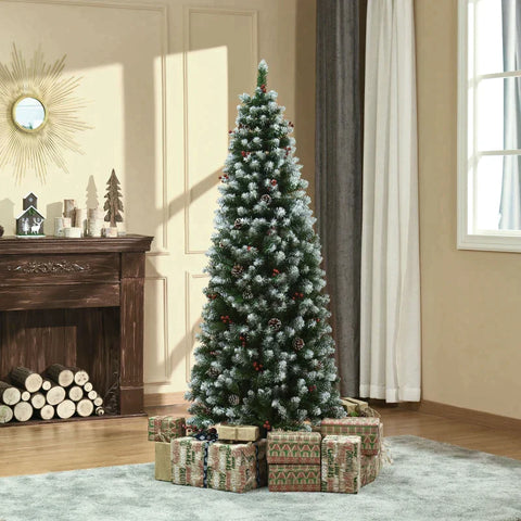 Rootz Kerstboom - 6ft Kunstkerstboom - Kerstboom Met 618 Takpunten - PVC - Metaal - Groen - Ø65 x 180 cm