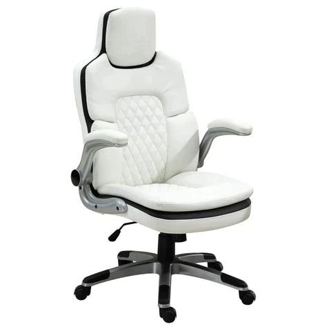 Rootz Office Chair - Ergonomic Office Chair - Desk Chair - Folding Armrests - Height-adjustable - Thickly Padded Chair - 69 x 67 x 113-121 cm