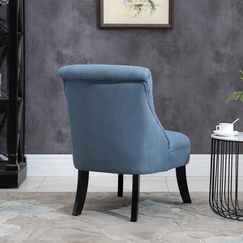 Rootz Armchair - Elegant Armchair - TV Chair - Blue - 52.5 x 69 x 77 cm