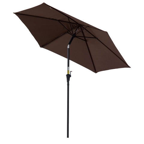 Rootz Parasol - Sun umbrella - Patio Umbrella - Parasol umbrella - Metal/Polyester - Brown