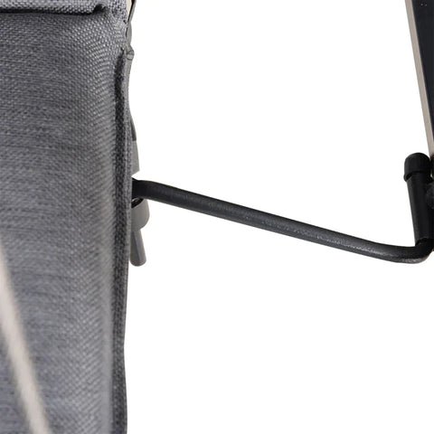 Rootz Garden Swing - hammock swing - Swing Bench - 3 Seater - Adjustable Canopy - Grey - 200 x 115 x 168 cm