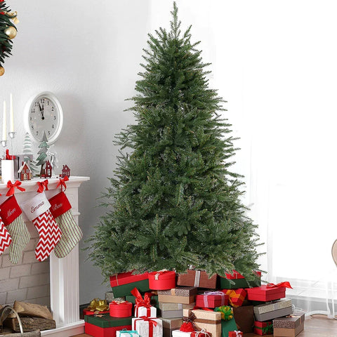 Rootz Kerstboom - Kunstkerstboom - Kerstboom met metalen voet - Kerstboom met metalen voet van PVC - Boom met 1000 takken - Groen - Ø102 X 180h Cm