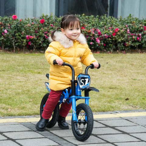 Rootz Kids Balance Bike - Training Bicycle - Children's Balance Bike - Learning Balance Bike - Sport Bike - Steel/PP/Rubber - Blue - 91 x 43 x 61 cm