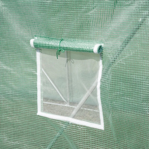 Rootz Greenhouse - Walk-in Greenhouse - Cold Frame - Poly Tunnel - Frost Protection - Dark Green - 3L X 2W X 2H M