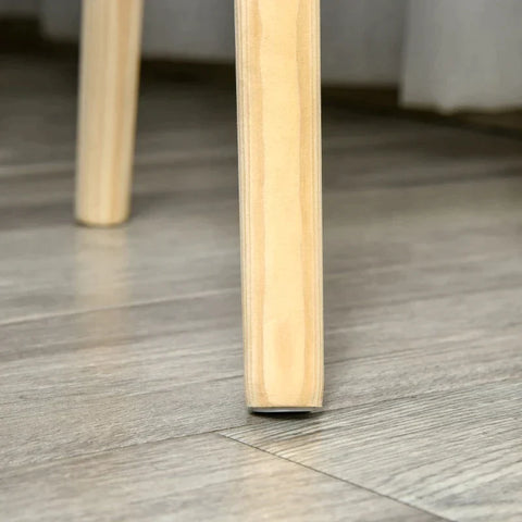 Rootz Beistelltisch – Couchtisch – Nachttisch – Nachttisch mit verstecktem Stauraum – Grau + Natur – 38 cm x 38 cm x 63 cm