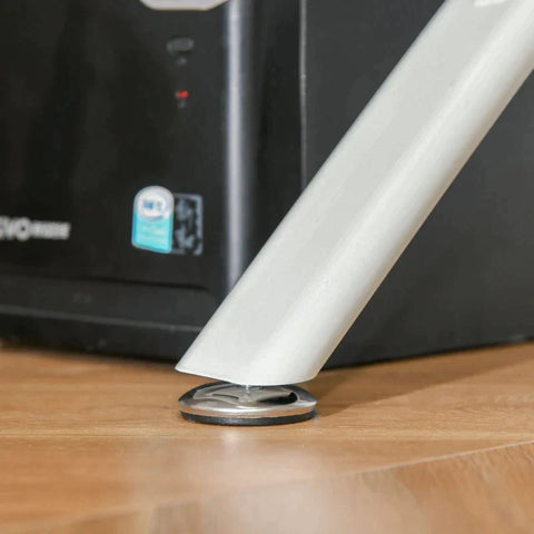 Rootz Desk - L-Shaped Desk - Computer Desk - Table L-Shaped - White - 143.5 x 143.5 x 76 cm