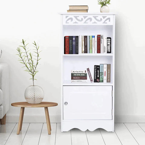 Rootz Cabinet - Bathroom Cabinet - Kitchen Cabinet - Storage Cabinet - White - 40 x 23 x 80 cm