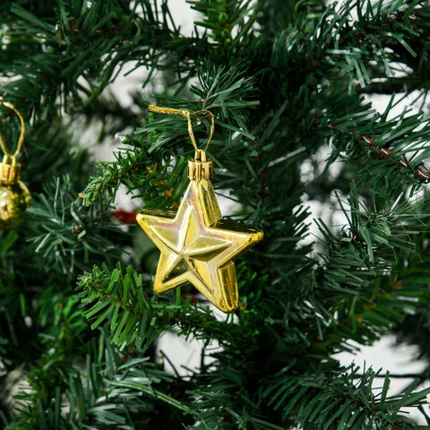 Rootz Kerstboom - Kunstkerstboom - Gedecoreerde Kerstboom - Kunstboom Met LED Licht - Kerstboom Inclusief Standaard - Groen