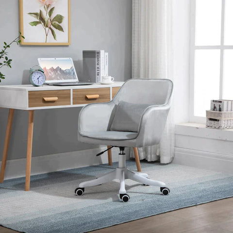 Rootz Massage Office Chair - Office Chair - Chair - Height Adjustable - Grey - 55 cm x 65 cm x 89 cm
